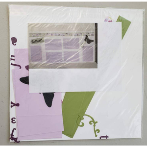 Scrapbooking 12" x 12" Craft Kit with Cardstock,‎ Die-Cuts Letters, Butterflies
